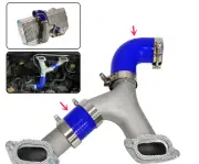Silicone Top Mount Intercooler Hose for 2002-2007 Subaru Impreza WRX/STI GD GG (for: Subaru)