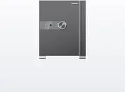 Philips Smart Safe - 2000 Series - 50kg (Smart Safe SBX202-5C0) Fingerprint Safe, PIN Code, Low Battery Alert - Perfect for Home and Office Valuables, Safe Storage, Secured Storage - Grey