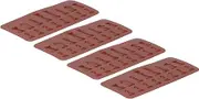 4 PCS Chocolate Chess Shape Silicone, Mold for Cake Decoration with Exquisite Design, Easy to Use for Making Fondant, Candy, and Ice Cake