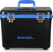 ENGEL 13qt Leak-Proof, Air Tight, Drybox Cooler and Small Black & Blue