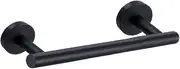 Nolimas Matte Black Bath Hand Towel Bar Single Bars Towel Rack Rod Classic Wall Mounted Stainless Steel Bathroom Towel Bar Toilet Kitchen Towel Shelf Single Layer,9inch