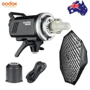 Godox MS300 2.4G Compact Studio Photo Flash Strobe Light + 95cm Grid Softbox