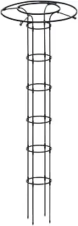 Fenteer Garden Obelisk Trellis Vertical Umbrella Trellis Tower Frame Sturdy Decorative Gardening Climbing Frame for Vines Roses, 210cm Height