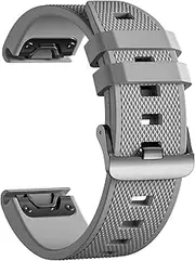 [Ouwegaga] Compatible with Garmin Fenix 5/Fenix 6/Fenix 7/Fenix 8 Band, 22mm Soft Sport Silicone Watch Strap for Garmin Fenix E 47mm/Fenix 5 Plus/Fenix 6 7 Pro/Forerunner 935/945/955/965/Quatix 5 6 7