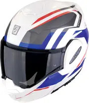 Scorpion EXO-Tech Evo Furio, modular helmet , color: White/Grey/Red/Blue , size: XXL