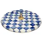 MacKENZIE CHILDS ROYAL CHECK CHEESE COURSE BNIB