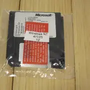 Microsoft Windows NT 4.0 Workstation 1-2 CPU 3.5 in. Floppy Setup Disk Set - 12