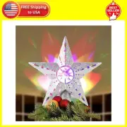 Christmas Tree Topper Star: Xmas Tree Topper Lighted with Automatic Rotating ...