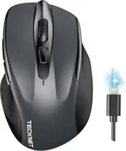 Wireless Mouse (BT5.0/3.0 & 2.4G) Rechargeable 4800 DPI Silent USB a & Bluetooth