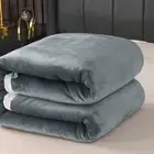 Large Ultimate Sherpa Blanket Luxurious Plush Throw Rug 200x230cm Blue Grey