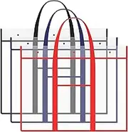 3 Pack Large Poster Storage Bag Art Portfolio Bag Art Portfolio Case Portfolio Folder Transparent Bag Art Portfolio Container for Bulletin Boards Poster Board Large Posters Painting