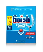 Finish Power Essential 100 Count Dishwasher Tablets Reliable Everyday Clean