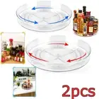 Kitchen Rotating Shelf Cupboard Spice Jars Dispenser Storage Tray Rack Organiser