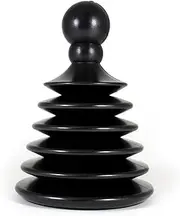 Master Plunger Mighty Tiny Plunger Designed for Bathroom/Kitchen Sinks, Perfect for RV’s. Unclogs Fast & Easy (Patent Pending), Black