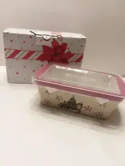 New Temp-tations Holiday Mini Loaf Pan w/ Storage Lid & Gift Box