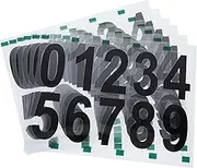 KITANDOVE Reflective Mailbox Number Stickers 6 Sheets High Visibility Address Numbers for Outdoor Use
