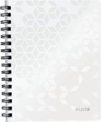 A5 Flexible Cover Notebook, White Wire Bound, 80 Sheets, Ruled, 90 GSM Ivory Pap
