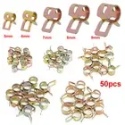50× Spring Clips 5/6/7/8/9mm Car Motorcycle Hose Tube Clamp Fastener Accessories