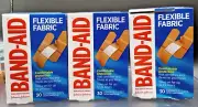 (3 Pack) Band-Aid Flexible Fabric Comfortable Protection Assorted Sizes - 30 Ct.