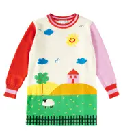 [Stella McCartney Kids] Stella McCartney Kids Cotton and wool sweater dress Y 6 multicoloured