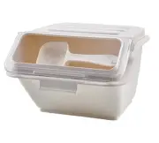 IB-2S Shelf Ingredient Bins 2 gal (40 Cup Capacity), White
