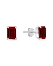 MaxColor 14K 1.90 ct. tw. Garnet Studs