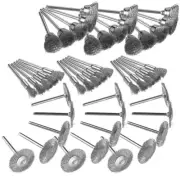 Versatile Stainless Steel Wire Mix Brush Set 45pcs for Metal Polishing