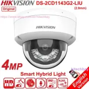 Hikvision 4MP Smart-Hybrid-Light MIC MD2.0 PoE IP Camera DS-2CD1143G2-LIU 2.8MM