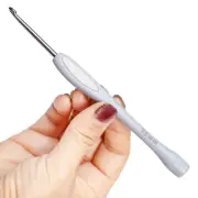 3.5mm Crochet Hook, Ergonomic Stainless Steel Small Inline Pointy Crochet Hoo...