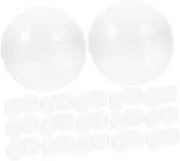 Anneome Twisted Round Balls Fillable Grab Balls 80mm New Material 20pcs for Bingo Candy Machine Gumball Machine Toy