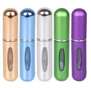 5 Pack Perfume Empty Atomiser 5ML Refillable Spray Bottle Travel Pocket Bottles