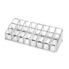 Clear Lip Gloss Storage Box 24 Grids Makeup Display Rack Sundries Case
