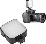 Video Light On Camera, 6500K 49LEDs LED Camera Light Battery Powered, Portable Photography Lighting Light Panel Lamp for Live Streaming Video Recording