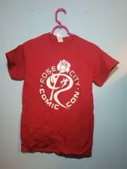 Rose City Comic Con Convention Staff Shirt Henchman Portland Small Maroon