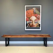 Bench seat or low set console table, hallway table Raintree Wood 1.8 Meter 180cm-model 040