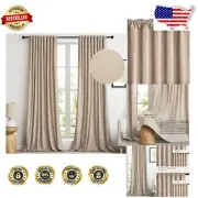 Luxurious 72” Velvet Window Drapes - Floral Design, Thermal & Noise Reducing
