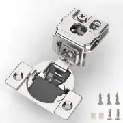 10 Pieces Soft Closing Cabinet Hinges, 1-5/16 Inch Overlay Cabinet Hardware Hing