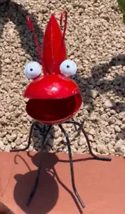 Metal Crazy Eyes Ant Yard Art Garden Decor
