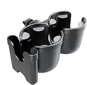 ycezw Buggy Cup Holder | 3 in 1 Stroller Cup Holder with Clip, Water Cup Holder, Secure and Stable Mounting, Universal Cup Holder, 360° Rotation with Non-Slip Seal