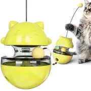 Vibe Geeks Cat Treat Dispenser Toy Ball Kitten Self Play Interactive Tumbler Toy