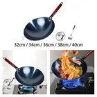 Wok Pan Induction Cooker with Lid Cooking Wok Uncoated General Nonstick Wok