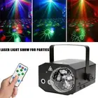 Disco Ball Party Lights - LED RGB Laser Projector Stage Lighting with Strobe