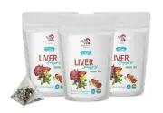 Liver detoxification - LIVER DETOX TEA - tea for liver and belly 3 Pack 42 Day