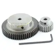 1M60T-24T Module 1 Motor Metal Gear Wheel Set Kit Ratio 5:2 Wheelbase 42mm