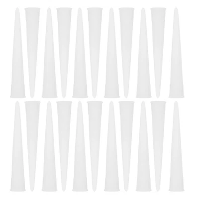 60 Pcs Glass Nozzle Nozzel for Sealant Tube Caulking Tips Nozzles Applicator