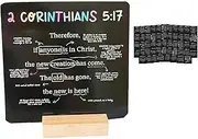 52 Scripture Cards: A Mapped Bible Verse for Every Week of The Year, Bible Memory Verse Cards with Wooden Stand, Teach Sunday School, Christian Bible Gifts (1PCS)