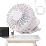 Clip Fans, Battery Operated 3-Speed Cooling Tool For Travel, Small Personal Desk Cooler, Stroller Car Seat Home Gym Bed Kitchen Outdoor Umbrella Crib Camping Treadmill Golf