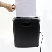Heavy Duty Paper Shredders 6-Sheet Cross-Cut Paper and Credit Card Shredder with 30 Minutes Continuous Running Time 10 L Wastebasket Durable Fast CD Shredder Machine for Home Office Business