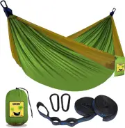 Camping Hammock Portable with 2 Tree Straps for Hiking Hunting Outdoor Beach