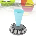 Piping Bag Stand PP Foldable Piping Bag Holder Round Cookie Molding Bakery AU